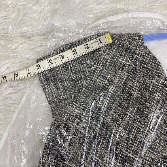 Valentino Red‎ Women's Black White V-Neck Luxury Tweed Designer Dress IT 44/C36 - Picture 14 of 15